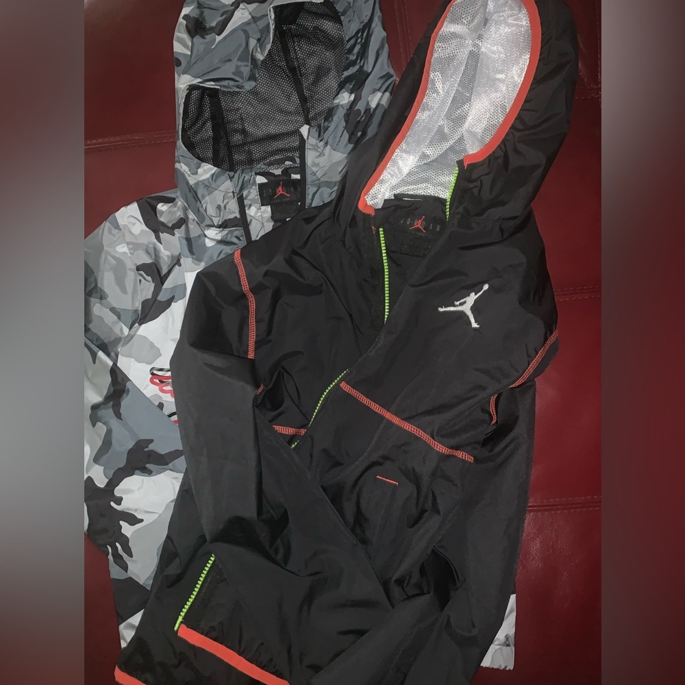 Two Nike Jordan Jackets BOYS M
